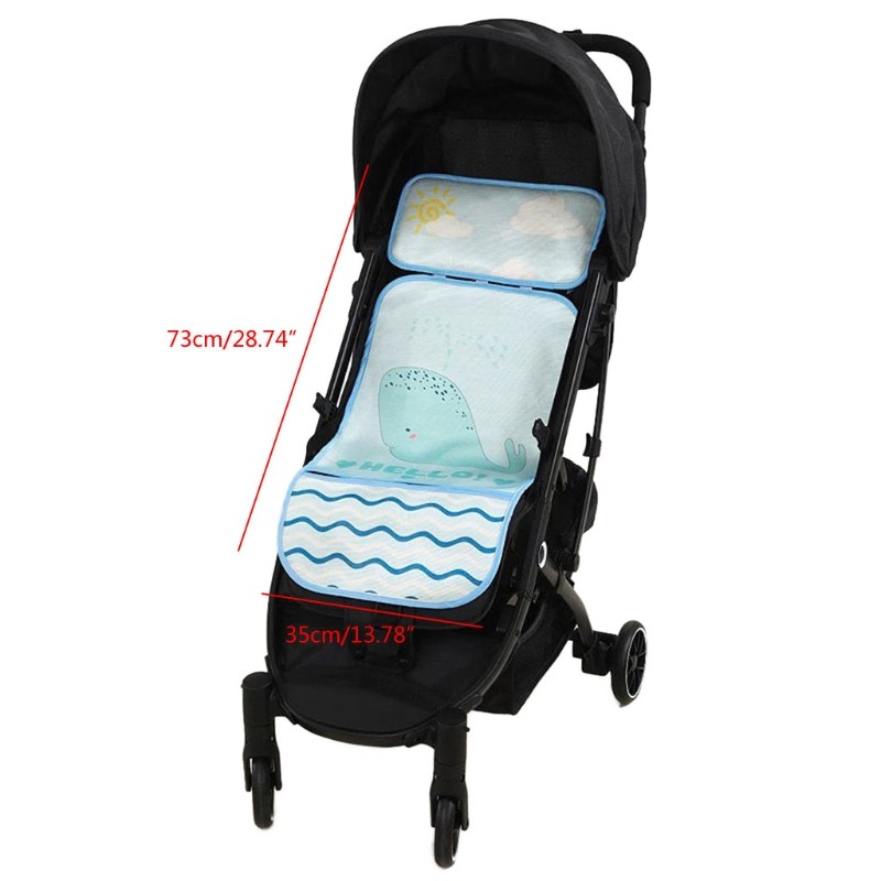 Summer Stroller Cooling Pad 3D Breathable Mesh Pushchair Mat Mattress Baby Stroller Seat Cover Cushion for Newborns