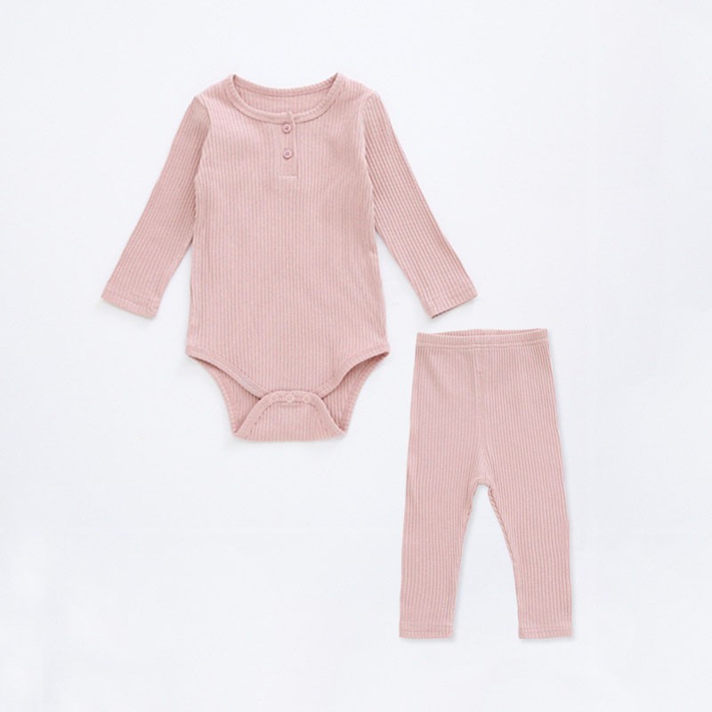 0-2Y Newborn Baby Girl Boy Clothes Set Autumn Spring Long Sleeve Cotton Pants and Pants Suit Home Wear Cute Baby Outfit