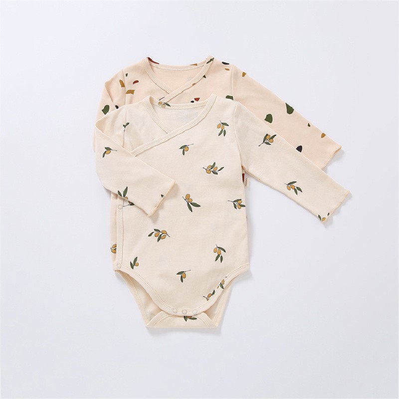 Newborn Baby Boys Girls Romper Cute Print Cotton Long Sleeve Newborn Rompers Fashion Baby Clothes for 0-2years