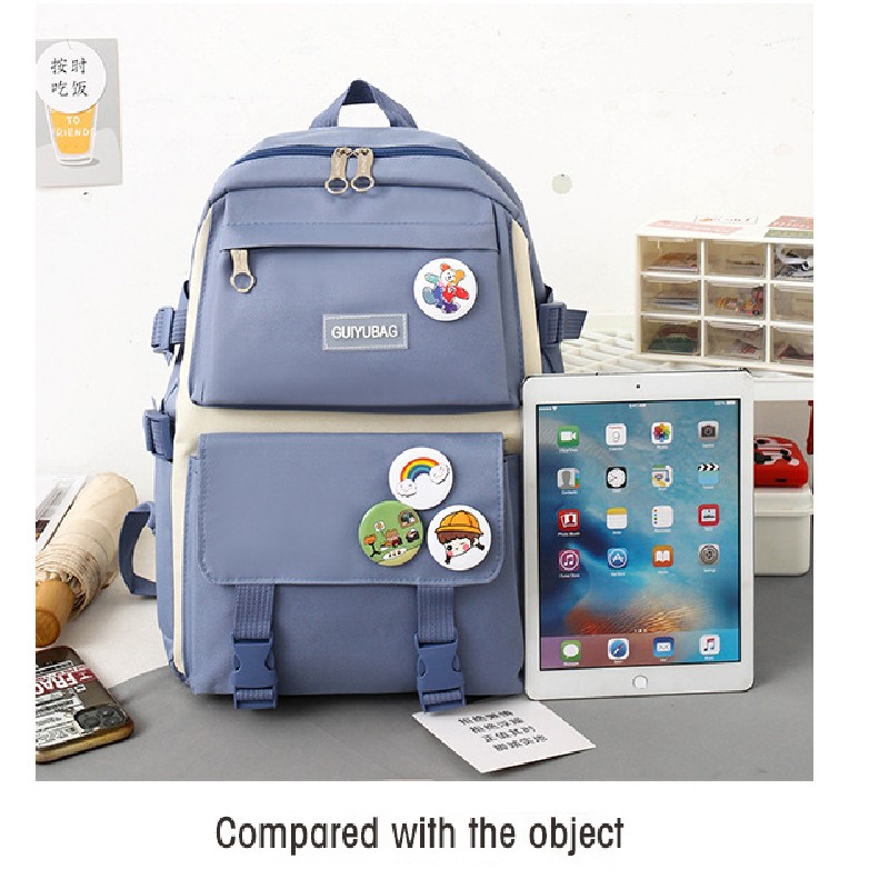 Lightweight middle school female students school bag fresh and lovely primary school students girl heart large-capacity backpack