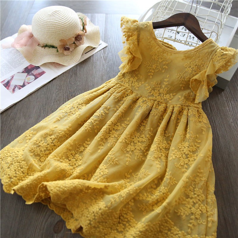 Spring and summer girls lace dress adorable cute baby dress