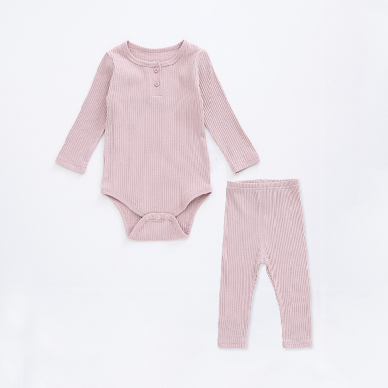 2pcs Newborn Baby Girl Clothes Set 0-2 Years Baby Girls Clothes Set Cotton Romper Pants Spring Baby Boys Clothes Outfits