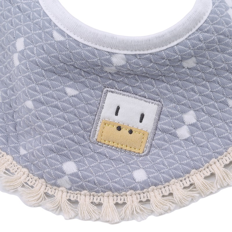 Baby Bib Fashion Tassel Stereo Round Bibs Burp Cloths Newborn Boys Girls Solid Saliva Towel Baby New Babador