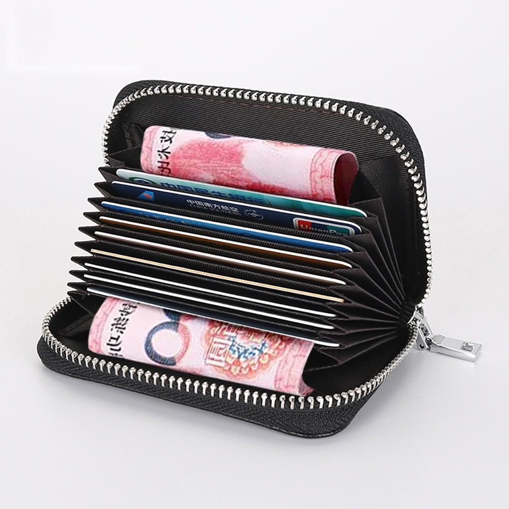 New Luxury Classic Women Bag Brand Fashion Sheepskin Business Card Holder Genuine Leather Credit Card Holder