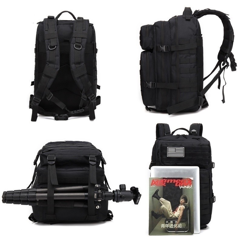 50L 1000D Nylon Waterproof Trekking Hunting Hunting Backpack Outdoor Military Backpack Tactical Sports Camping Hiking