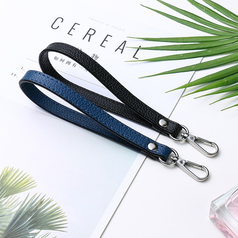 Wrist Bag Strap Handle Fashion PU Leather Women Girls Purse Strap Bag Small Bag Strap Solid Color Replacement Purse Strap