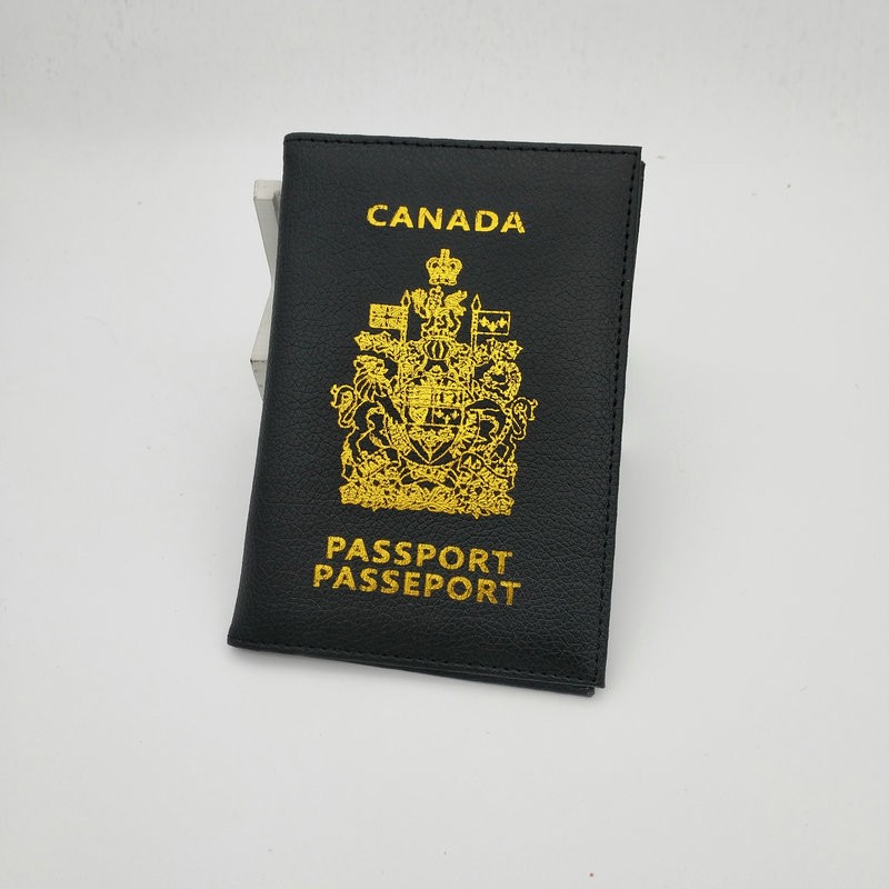 Canada Passport Holder Protector Wallet Business Card Soft Canadian Passport Cover Wallet Business ID Card Passport Holder