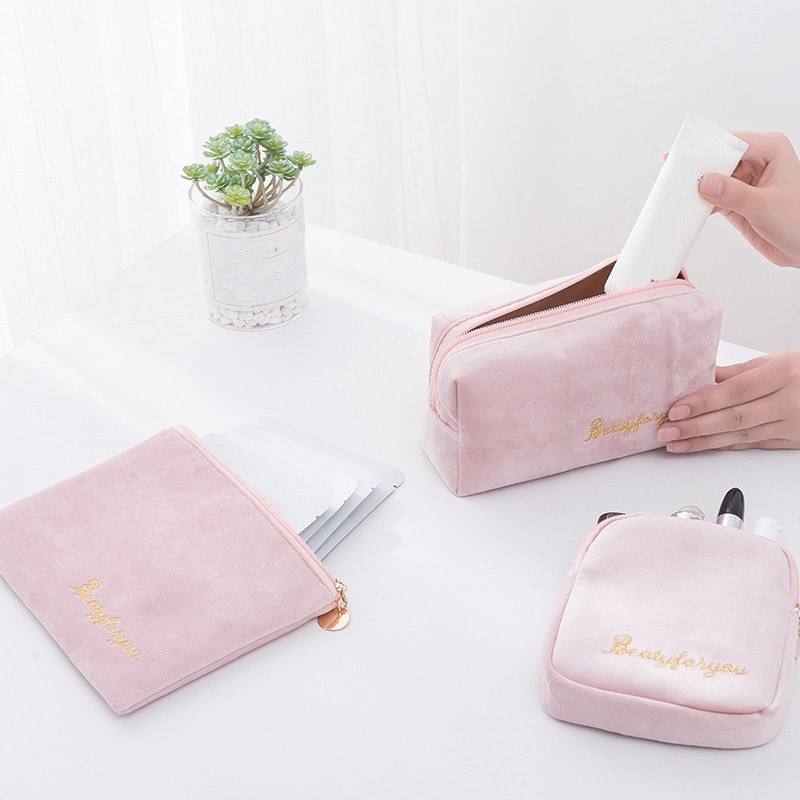 Women Multifunctional Travel Cosmetic Bag Zipper Makeup Bags Cosmetic Organizer Durable Storage Color Makeup Case Toiletry Kit