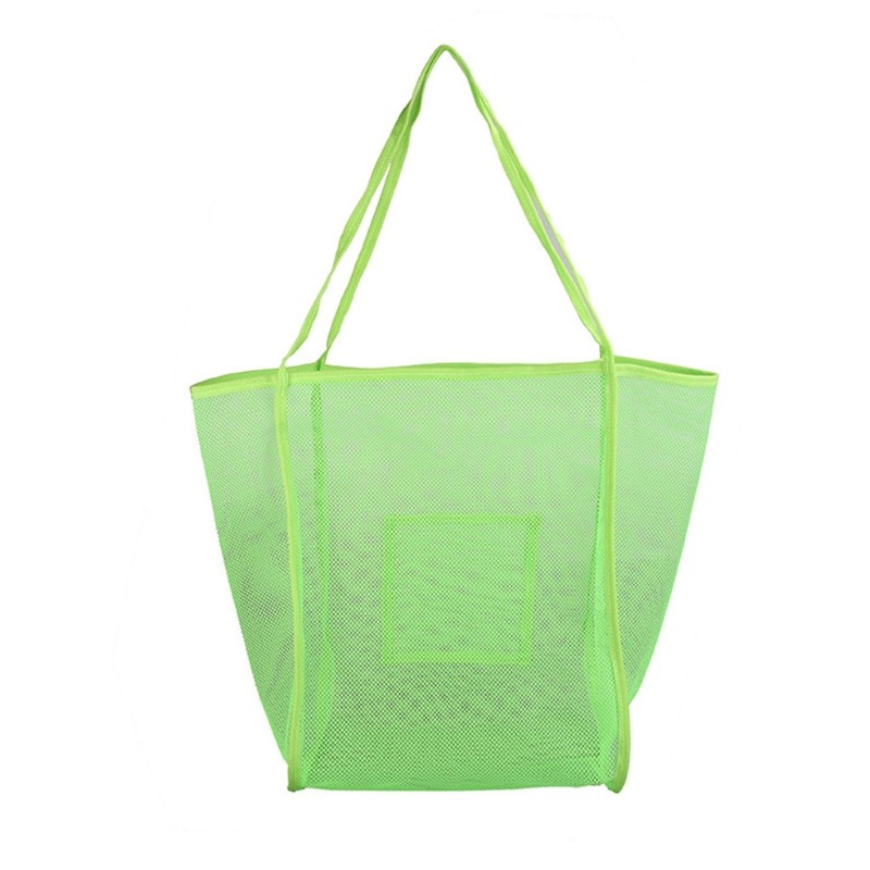 Mesh Beach Bag Extra Large Beach Bags & Grocery Sand Toys Picnic Carrying X7YA