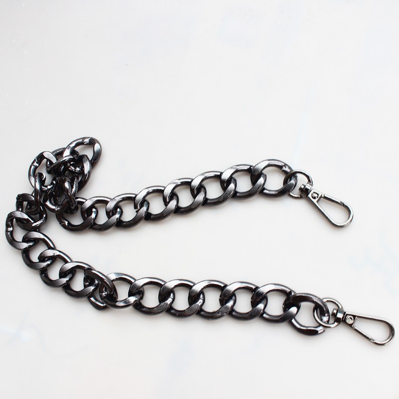 30/60/100cm Replacement Metal Chain For Handbag Handle Bag Black Silver Golden DIY Jewelry Accessories For Bag Hardware Belt