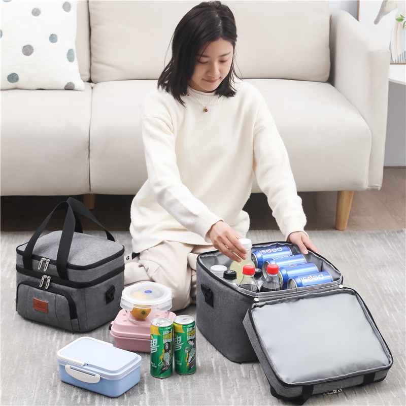 8L 20L outdoor insulated thermal cooler camping bag with shoulder strap car using ice pack bolsa termica loncheras para mujer