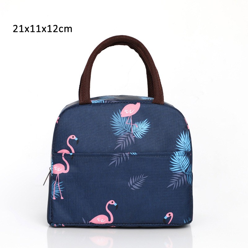 High Capacity Portable Lunch Bags For Men Women Picnic Travel Oxford Waterproof Kids Bento Cooler Bags Print Insulation Package