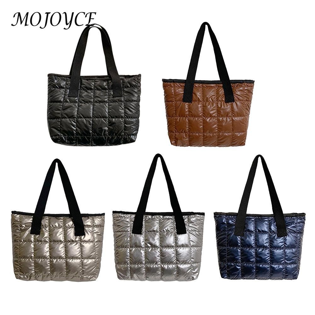 Women's solid color zipper shoulder bag retro pure color nylon messenger bags underarm shopping bag