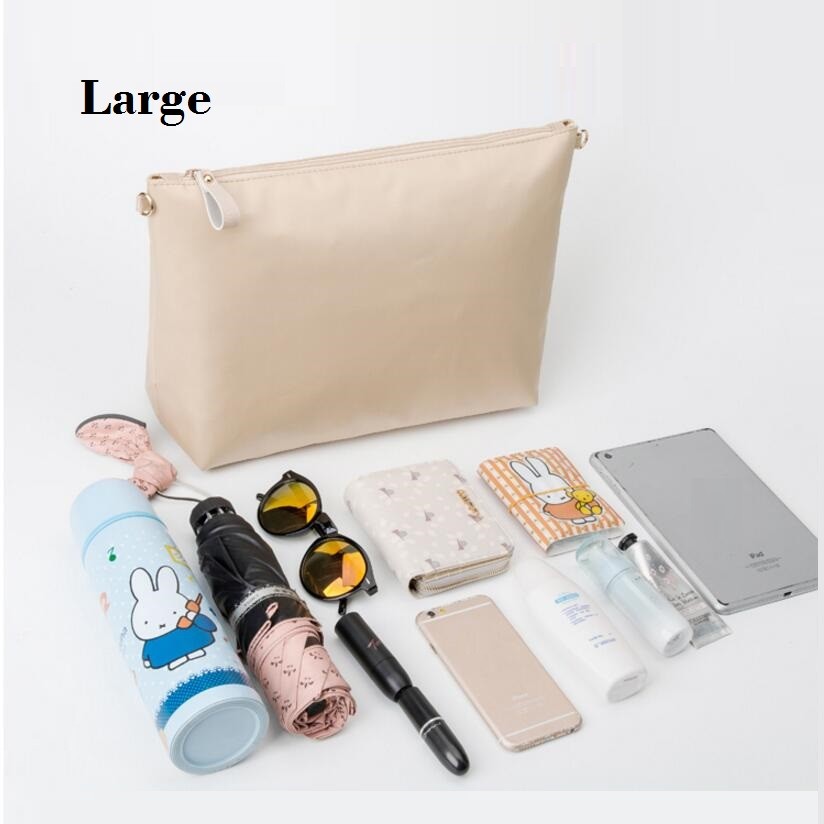 Nylon Bag Insert Organizer With Soft Zipper Pockets Light Perfect Purse Organizer To Keep Everything Stylish Bolsa De Maquiagem