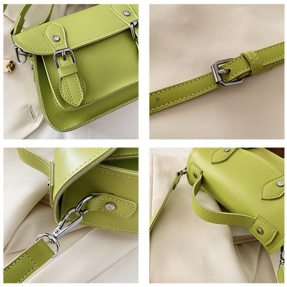 Vintage Messenger Bag Women Buckle Flap Small Shoulder Bag Luxury Brand Crossbody Bag PU Leather New Designer Female Bag