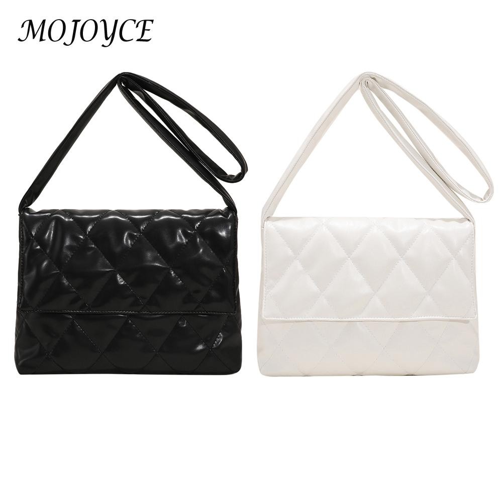 Vintage Women Diamond Lattice Leather Shoulder Bag Chic Ladies Daily Handbag Messenger Purse for Women Holiday Gifts