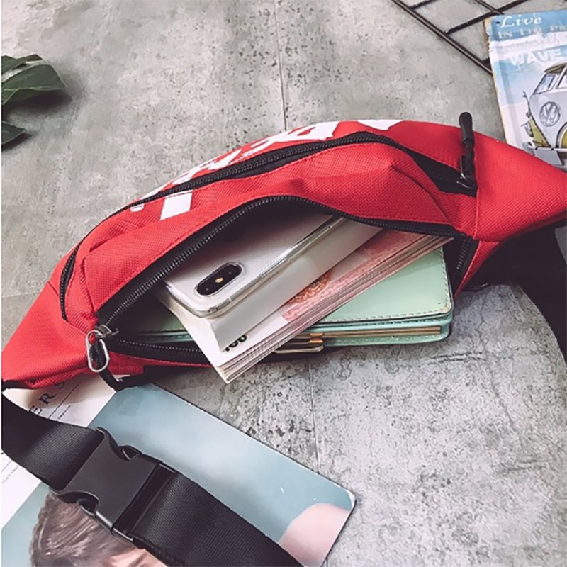 Chest Bag Men's Bag Nylon INS Tendy Brand Printed Small Letter Bag Casual Crossbody Women Fashion Waist Bag