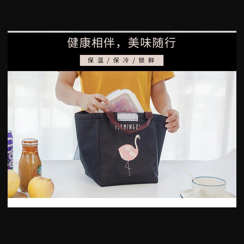 Lunch bag women bag thick portable waterproof insulation bag aluminum foil insulated lunch bag women bag lunch box