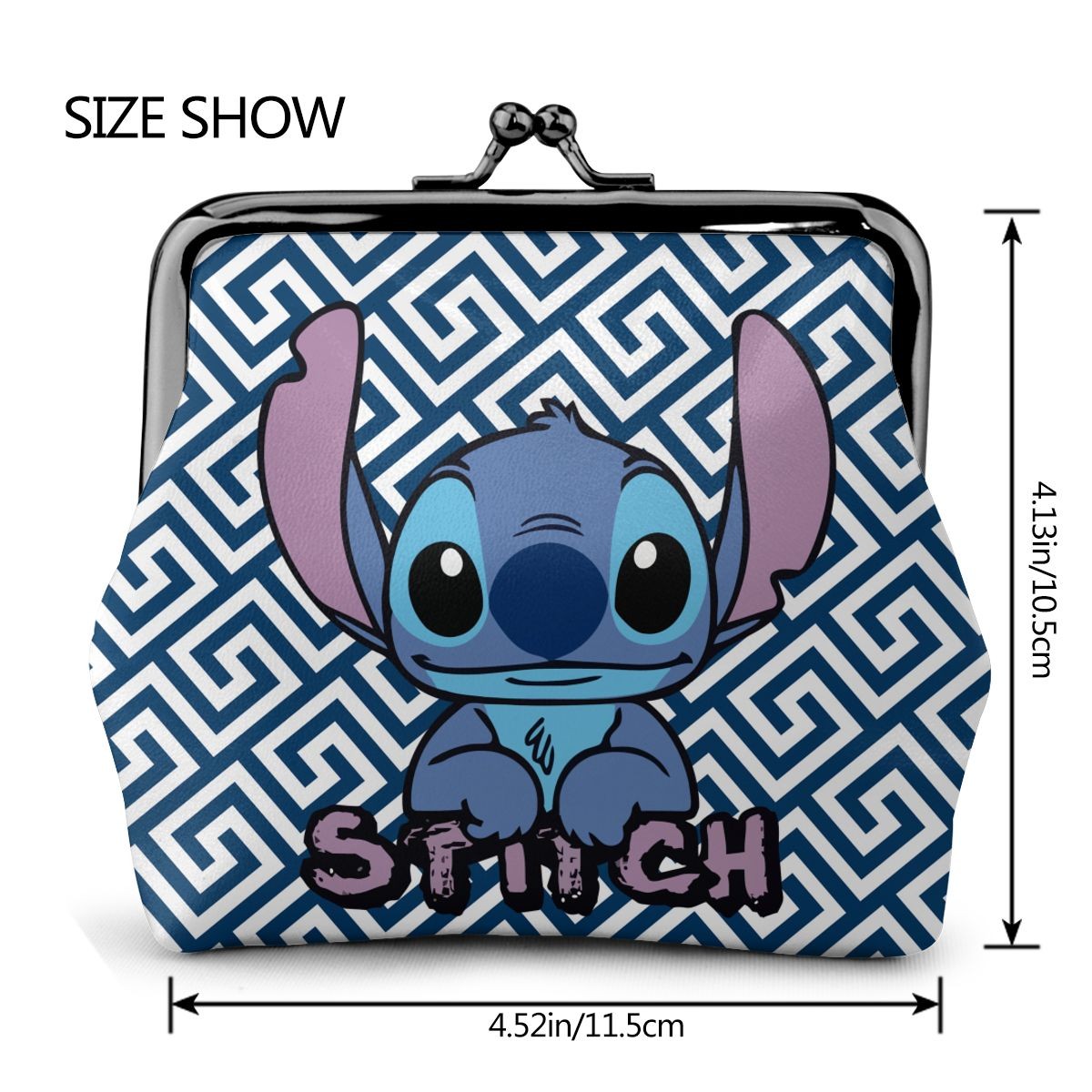 2022 Disney Stitch Female Small Wallet Luxury PU Wallet Coin Purses Women Girl Trend Card Holder Designer Clutch Bag Cartoon