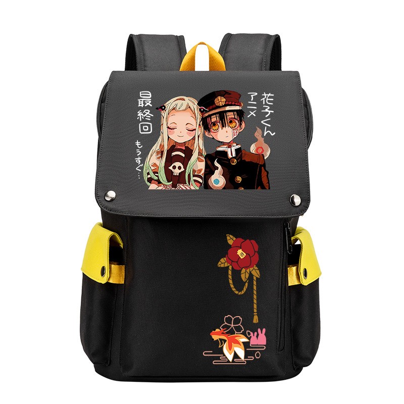 Anime Toilet Bound Hanako-kun Backpack Cartoon Large Capacity School Bag Fashion Multifunctional Laptop Backpack Travel Bag