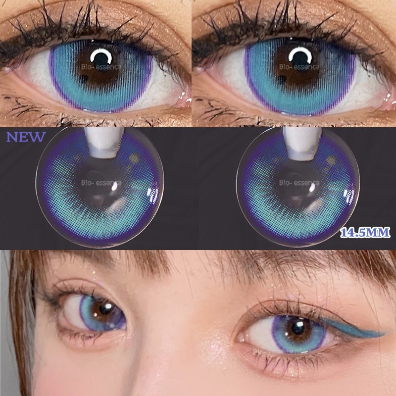 Bio-essence 1 Pair Eye Color Contact Lenses Natural Brown Lenses Cosmetic Fashion Monet Lens Blue Lens Green Eye Contact