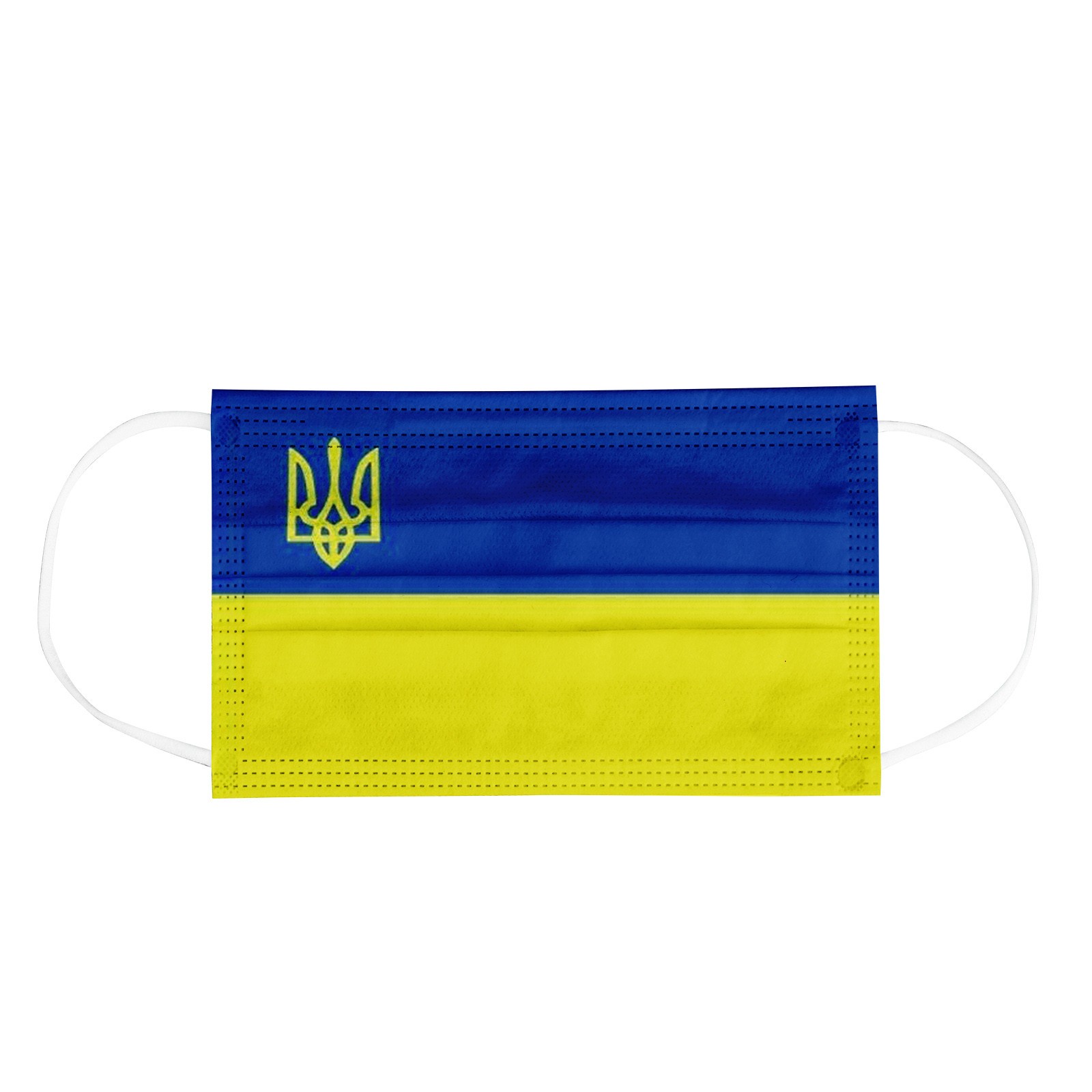 10/50pcs ukraine flag mask adult disposable mask face mask blue yellow printed 3 layers industrial ua ukr ukraine flag masks