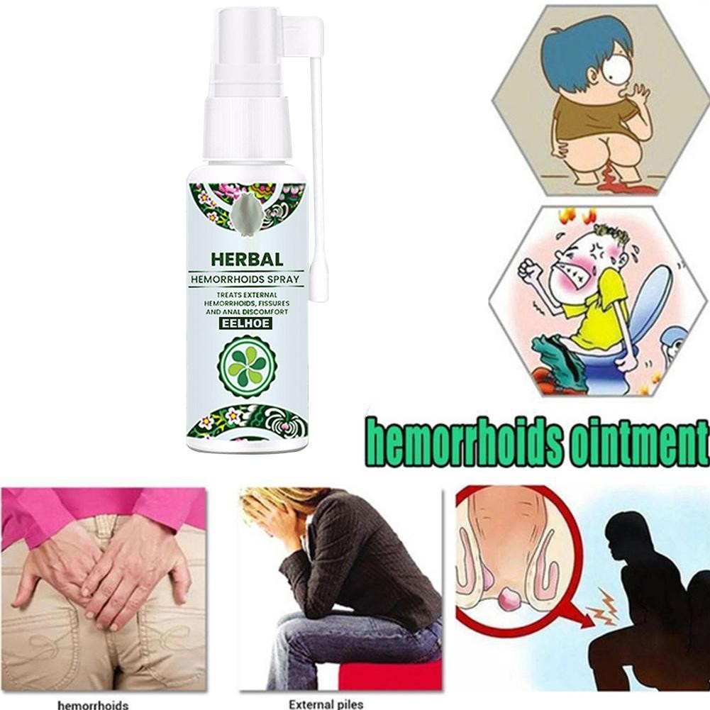 30ml 100% Natural Herbal Hemorrhoids Spray Powerful Hemorrhoid Treatment Agent Relieve Anal Pain Hemorrhoids Spray