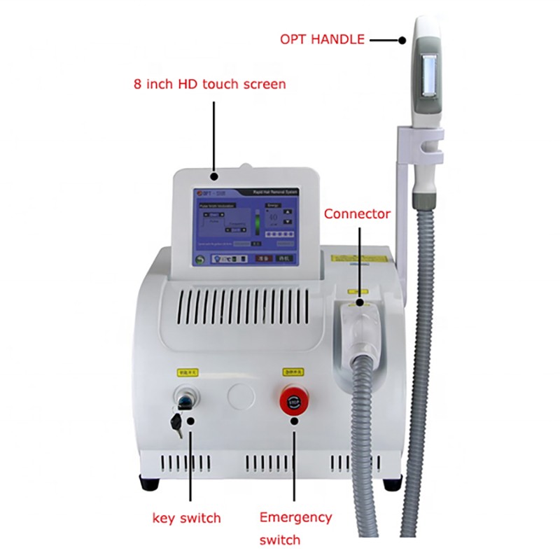 Portable OPT SHR IPL Laser Hair Removal Machine, Beauty Equipment, Skin Care Rejuvenation