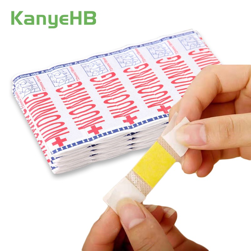 100pcs 2 Kinds Band-aids Waterproof and Breathable Medical Band Aid Sterile First Aid Bandage Wound Balance Patch First Aid