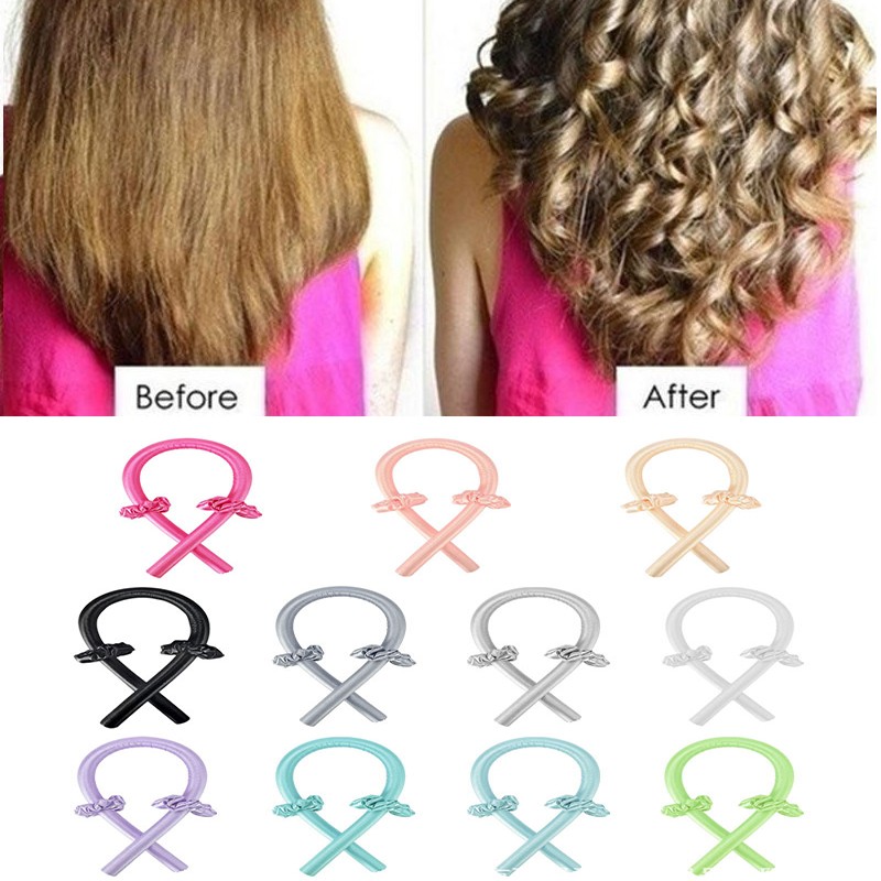 curly hair no heat curly hair products satin heat hair curler silk headband overnight hair styling tools boucleur cheveux