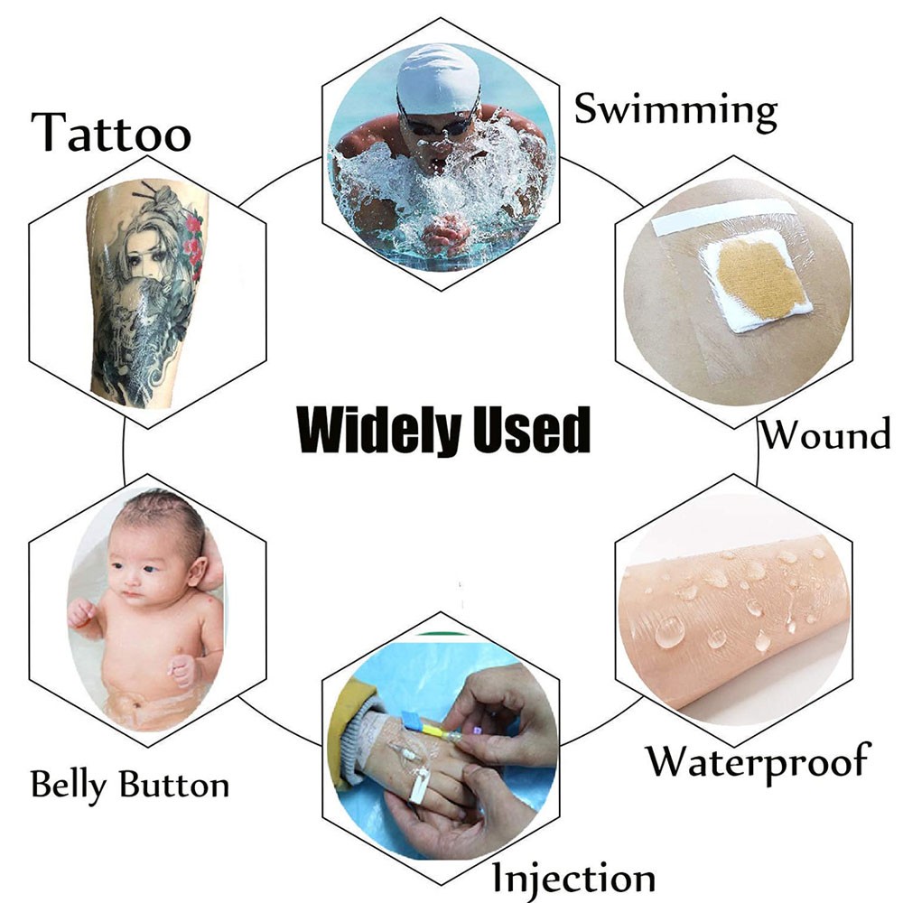 5M 10M Waterproof Protective Tattoo Healing Film For Aftermarket Transparent Bandage Skin Tattoo Healing Repair Film Wrap Roll