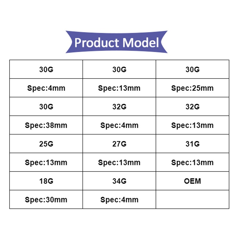 Disposable high quality painless micro needle 25g*13mm 27g*13mm 18g*30mm 10pcs/bag hypodermic syringe mesotherapy needle