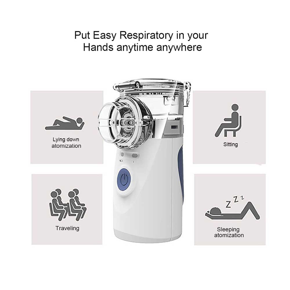 Medical equipment mini portable handheld silent ultrasonic nebulizer portable nebulizer kids inhaler atomizer