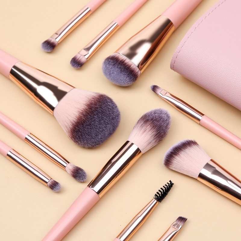 Zoreya 11 Makeup Brushes Set Eyeshadow Eyebrow Brush Beauty Make Up Blending Tools Concealer Cosmetic Tool