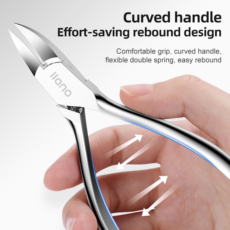 Liano Olecranon Professional Pliers Stainless Steel Manicure Tools Anti Splash Ingrown Paronychia Nail Clippers Hand Foot Care