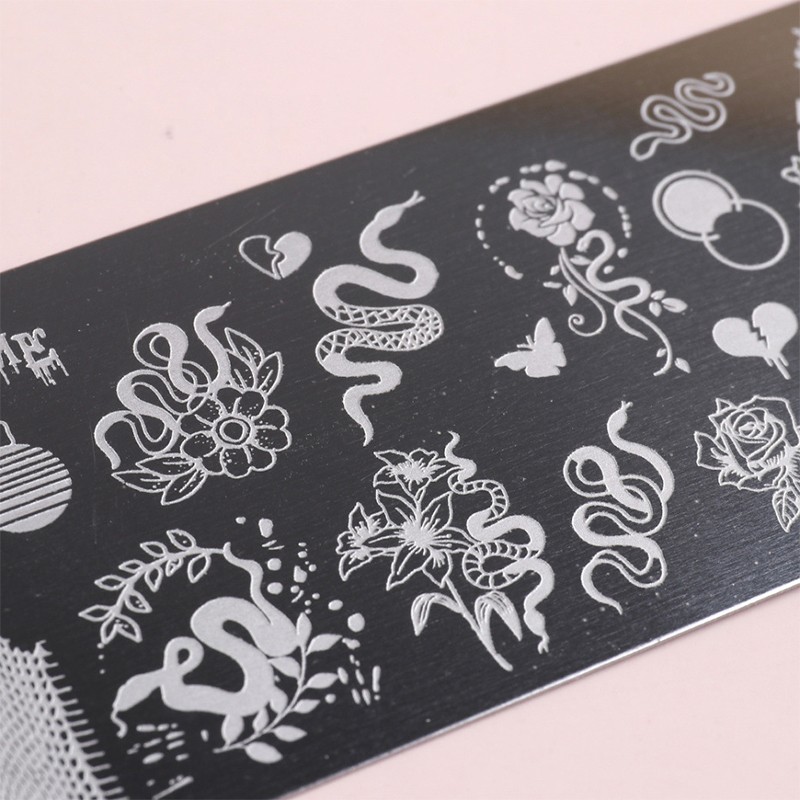 Nail Art Transfer Templates DIY Stencil Nail Stamping Plate Diamond Stamping Floral Printing Animal Manicure ? stencils accessories