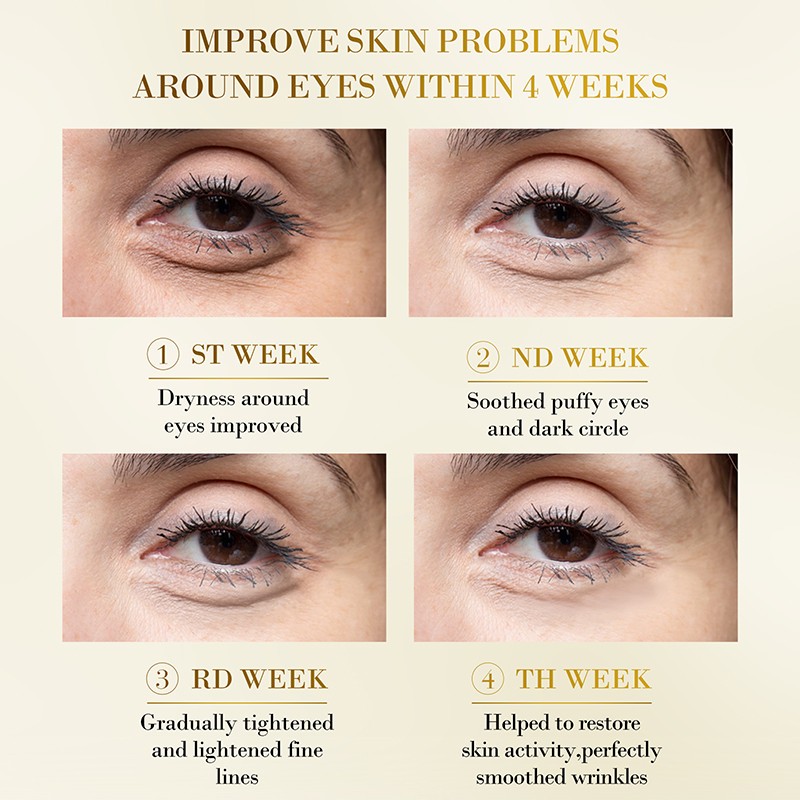 AUQUEST 24K Gold Eye Mask Anti Dark Circle Crystal Collagen Anti Aging Wrinkle Mask Remove Eye Bags Skin Care Korean Cosmetics