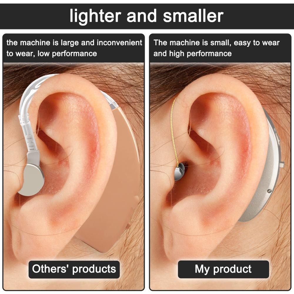 Rechargeable Hearing Aid Mini Wireless Speaker Best Ear Aids for Elderly Moderate to Severe Loss Drop Shipping