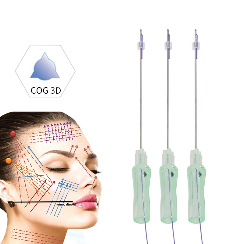 High Quality 10pcs Barbed Cog 3D 4D PDO Thread Cat Foxy Eye Brow Cheek Face Lift Cog 3D/4D/6D PDO Thread