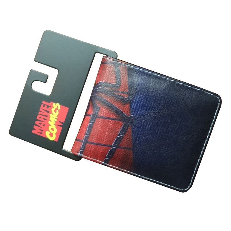 Disney Marvel Animation Peripheral Spiderman Short Leather Wallets Wallet Purse For Men Unique Wallet Wallet Women