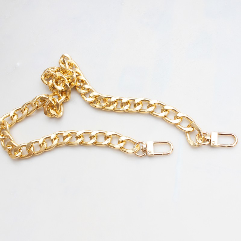 2021 New Fashion O Shape Metal Chain Bag Replacement Purse Chain Shoulder Crossbody Bag Strap for Mini Handbag DIY Handle