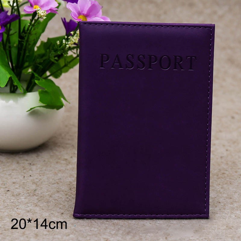 New Fashion PU Women's Passport Holder Couple Models Girls Passport Cover Unisex Card Case Man Card Holder