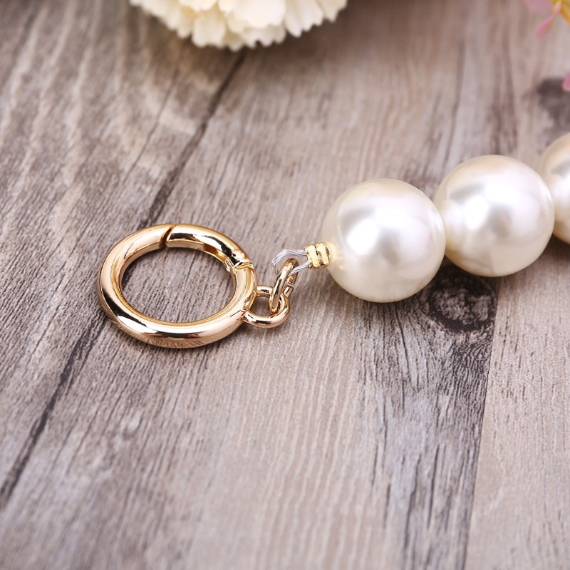 1pc 13cm Pearl Purse Chain Strap Extender for Cross Body Shoulder Handbag DIY Purse Replacement Charm Bag Accessories