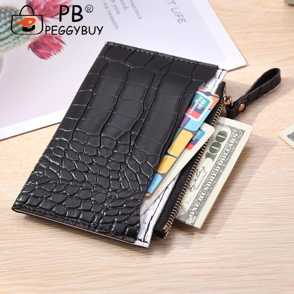 Fashion Female Wallet Crocodile Patterns Teen Girl Women Wallet Phone Zipper Pocket Wallet Card Coin Holder Pocket Ladies