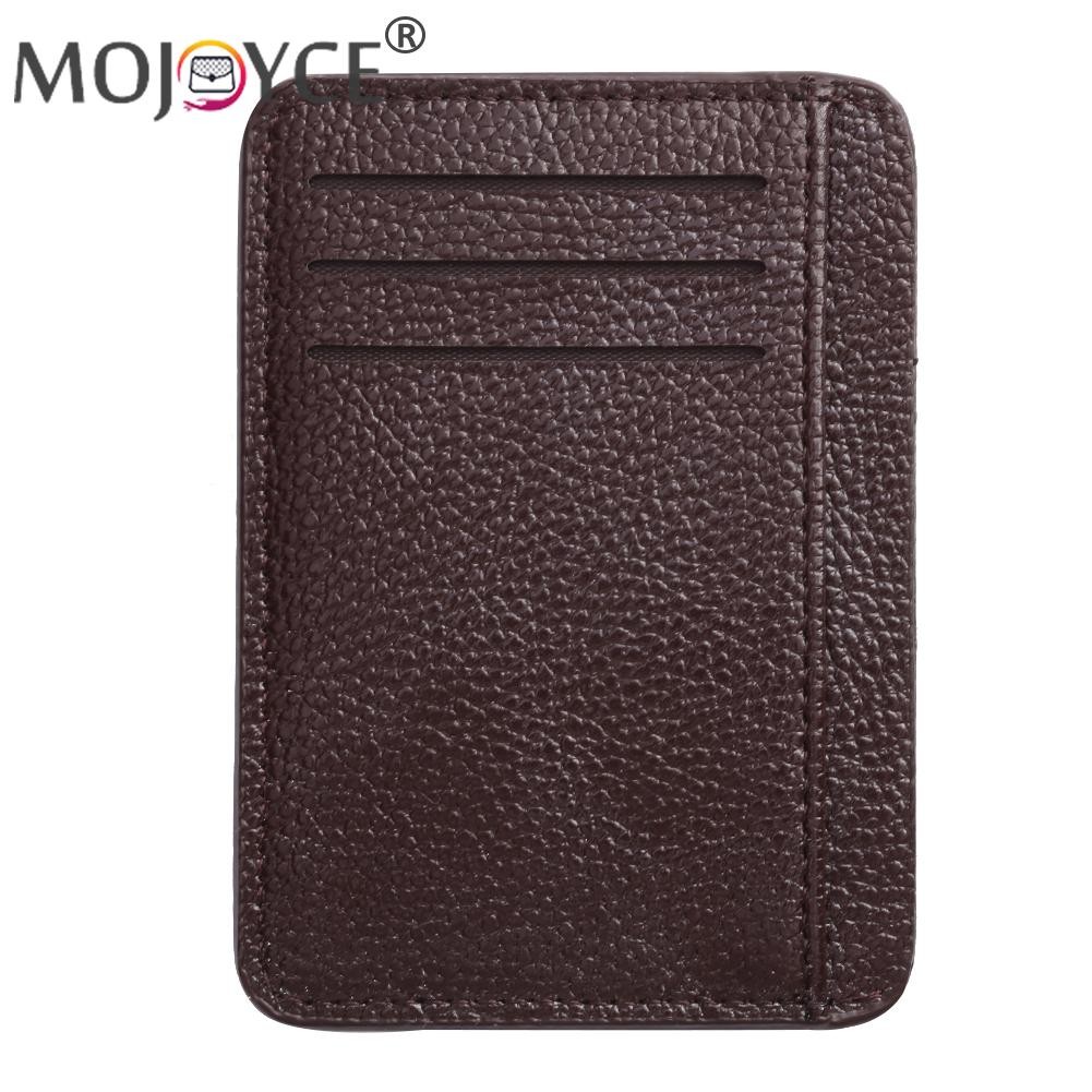 Small Wallet Wallet Casual Leather Card Holder Men PU Litchee Style Vintage Card Holder Women Solid Color Small Wallets