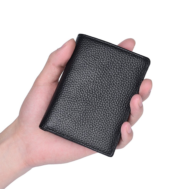 CHALLEN-Men's Wallet Card Holder,Men's Wallet with Coin Pocket,Vintage Faux Leather Short Wallet,Slim Soft Wallet