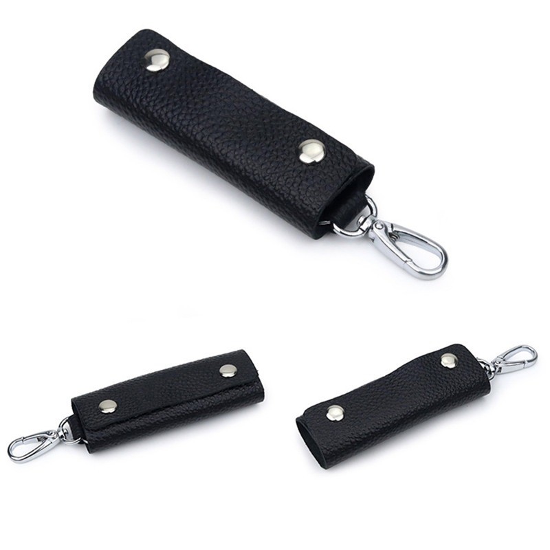 Retro Car Key Ring Holder Organizer Accessories Key Holder Leather Keychain Bag Purse Housekeeper Portable Men Key