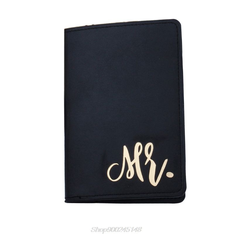 Mr & Mrs Passport Organizer Honeymoon Passport Holder ID Card Organizer Travel S19 20 Dropshipping