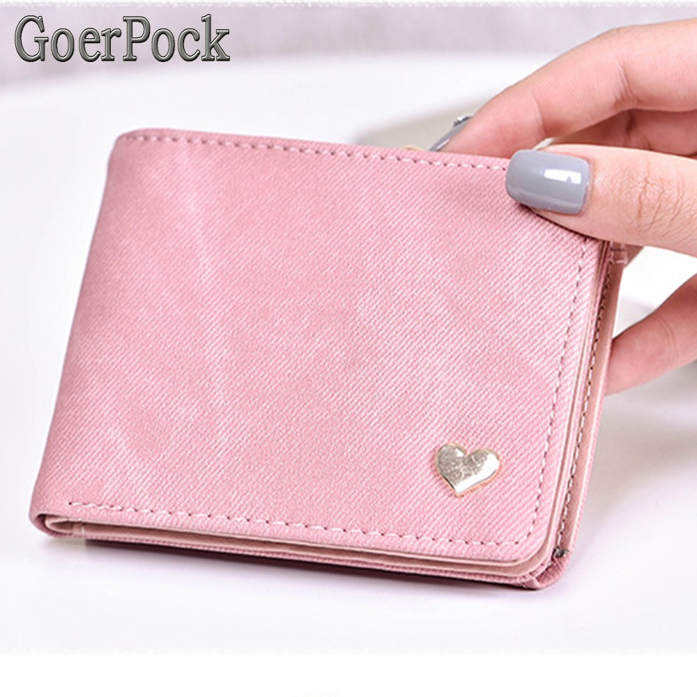 Denim Wallet Hot New Ladies Wallet Small Buckle Slim Wallet Ladies Wallet Card Package Brand Wallet Fashion Women Christmas Gifts