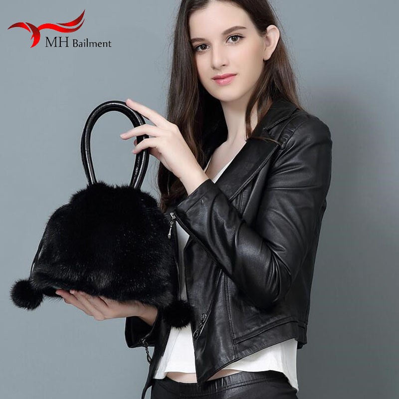 Women's Mink Bag, Drawstring Shoulder Bag, Fashionable, Built-in Pocket, 100% Autumn Winter Collection